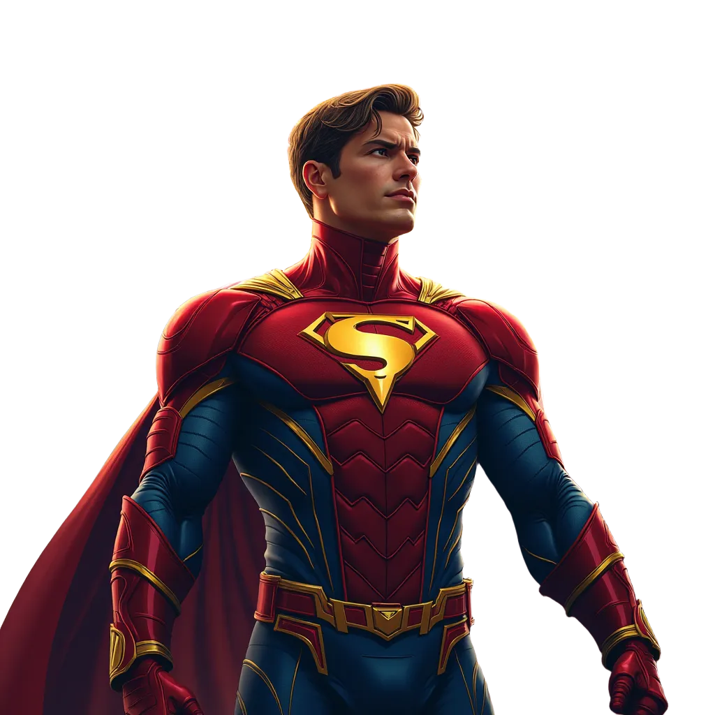 Superman in Red and Blue Suit